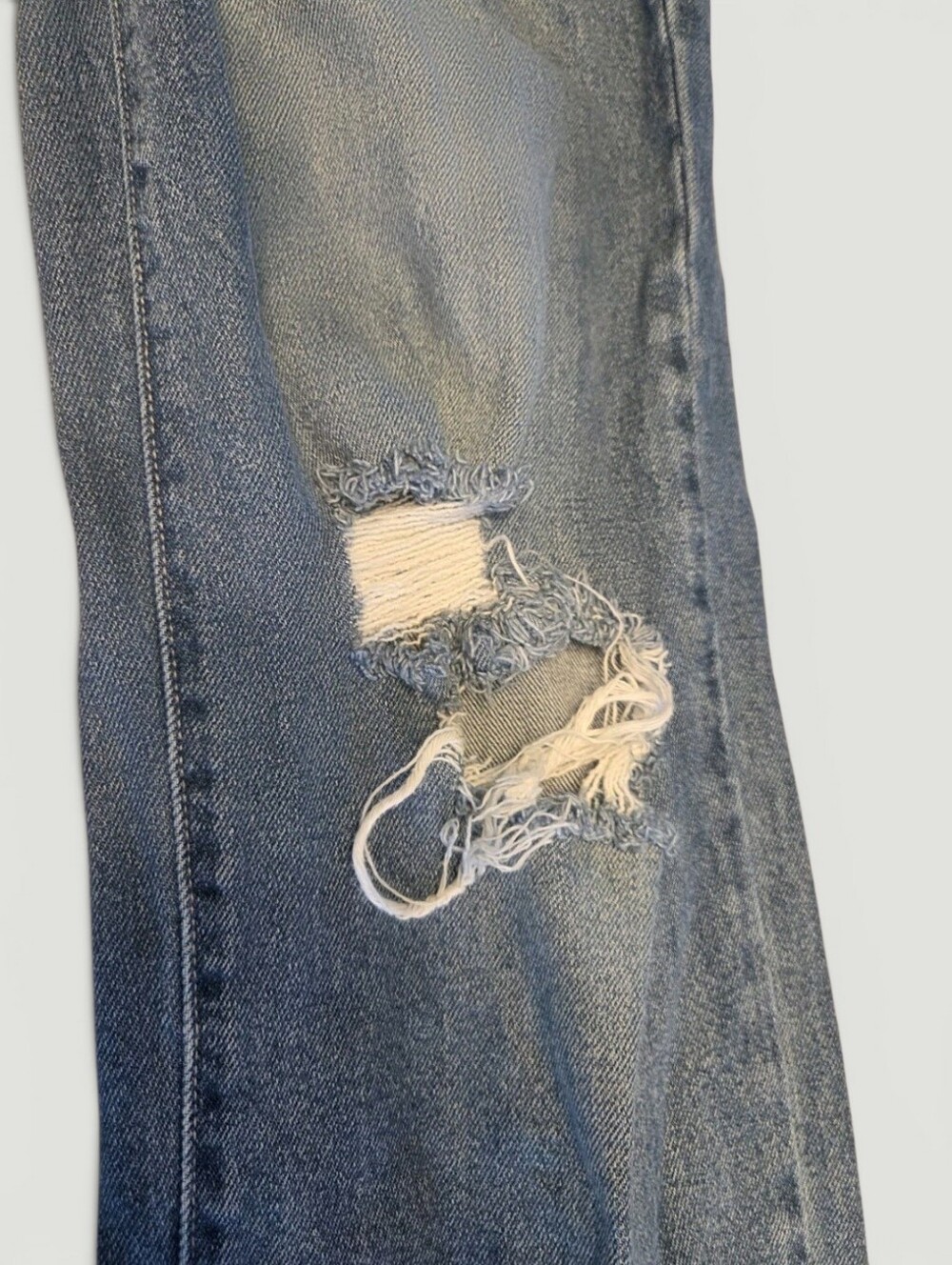 Windsor Blue Distressed Flare Jeans - Picture 6 of 11